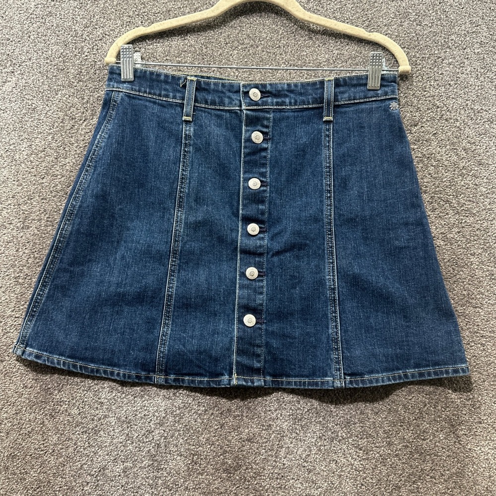 Alexa Chung X AG Adriano Goldschmied The Kety Denim Mini Skirt Size 32 Versatile